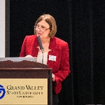 Dean Hiskes speaking at Symposium